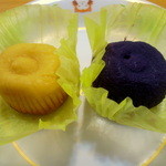 ナガタフーズ第2工場 直売店 - 右：紫芋すいーとぽてと　左：すいーとぽてと