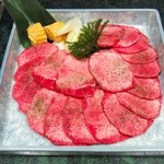 焼肉游園 - 上タン塩（1400円）