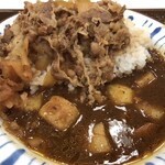 Sukiya - 牛あいがけカレー 並