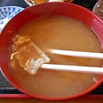 とびこみや - 「田舎うどん 海老天付（大盛り）」の付け汁