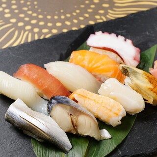 Each piece of carefully selected Sushi made with fresh ingredients starts at 100 yen.