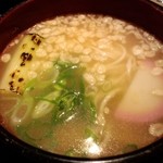 地鶏もも焼専門 角鶏 - にゅうめん