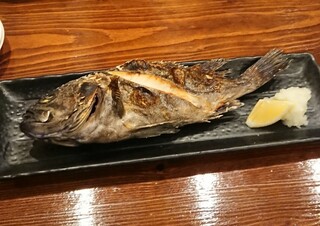 しば - チヌ……のような黒メバル塩焼き