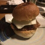 酒肴 新屋敷 - 新屋敷新年会　アジフライバーガー