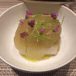 SUGALABO - 京都 舞鶴漁港 あおりいか、根室 雲丹、山葵のジュレ