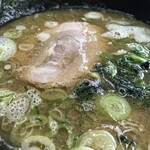 Menou - 京風煮干しラーメン並850円　カスタム麺固め、スープ濃いめ