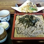 丸川屋 - 前回食べました「天ざる」\1100です