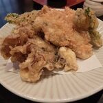 長生庵 - 牡蠣と白子天ぷら