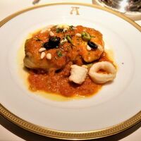 アピシウス - アンコウのオッソブッコとイカのフリット