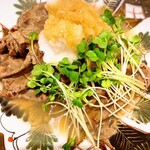 寿々や - 牛肉の大根おろし添え