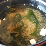 ホテル八峯苑・鹿の湯 - 味噌汁も美味しく頂きました