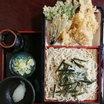 Sarashina Soba Isogiri - 穴子天ざるそば ¥819+税