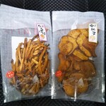 神戸いもや - なると金時スティック・ソフト仕上げ（80g） 600円、安納芋チップス・ソフト仕上げ（80g） 600円