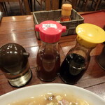 珉珉 - 酢　にんにく醤油　ソース