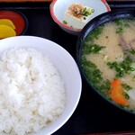 小川港魚河岸食堂 - 豚汁定食¥600