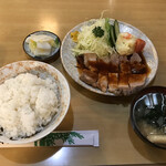 竹乃 - ロースソテー定食