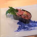 Sushi Aoi - 桜エビの軍艦　100円（別）