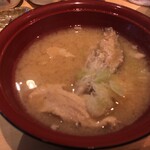 寿司あおい - あら汁　390円（別）