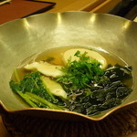 岩さき - 鍋（筍、わかめ、あぶらめ、花山椒）