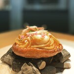 Enu Gion Sanjugo Do - 海老芋と椎茸のパスタ