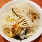 麺屋 六感堂 - ホヤの若竹炊き込みご飯