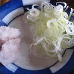 すず季 - 薬味は『ねぎ』と、『辛味大根（からいね大根赤）』