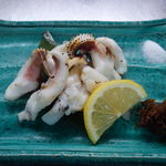 Grilled Kensaki squid and Geso