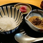 肉うち山 - 牛しぐれ胡麻茶漬け