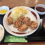 鳥良商店 - ユーリンチー定食（750円）