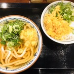 丸亀製麺 - かけうどん＋白ごはん　４４０円