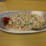 増屋食堂 - チャーハン(大)〜皿の横長は40㎝くらい