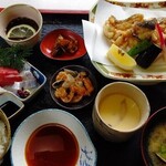 Kuru - ウツボ唐揚げ定食1600円