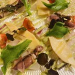 Kukkin - 真鯛とホタルイカと筍のカルパッチョ　蕗の薹のソース