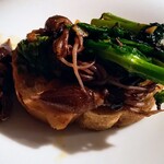 （h）etta - 菜花とホタルイカのアヒージョ