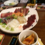 ふく田 - 刺身盛り合せ