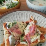 ぱんカフェ　コヅチ - ピザトーストセット