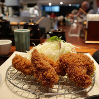 とんかつ まい泉 青山本店 - 牡蠣フライ膳　5個