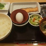 すき家 - 料理写真:鮭・納豆定食