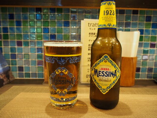 トラットリア ルチアーノ - イタリアのビール「メッシーナ」