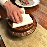 長谷川 稔 - 蛤の出汁と実山椒を入れて炊き上げたリゾット