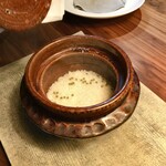 長谷川 稔 - 蛤の出汁と実山椒を入れて炊き上げたリゾット