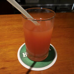 ピッツェリア ダ・アオキ タッポスト - フルーツソーダ（ブラッドオレンジ）；アップ