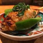 炭焼 おかげさん - つくねピーマン