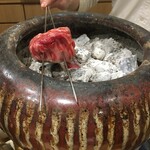 鮨旬美西川 - 仙台牛　on　七輪