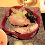 銀座 杉もと - 秋田ののどぐろの炙り、秋田のマツカワカレイ