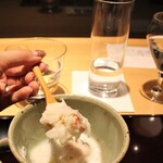 銀座 杉もと - 蛤のエスプーマ　松葉蟹