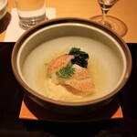 銀座 杉もと - きんき　生湯葉の煮物　蕗　木の芽