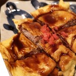 お好み焼だん - だん焼き(とんぺい焼き)ミルフィーユ状態の豚肉がたまりません