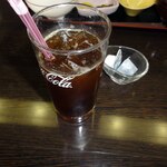 寿恵吉食堂 - 食後のアイスコーヒー