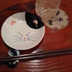 日本酒と肴と卵 猫と卵 - 